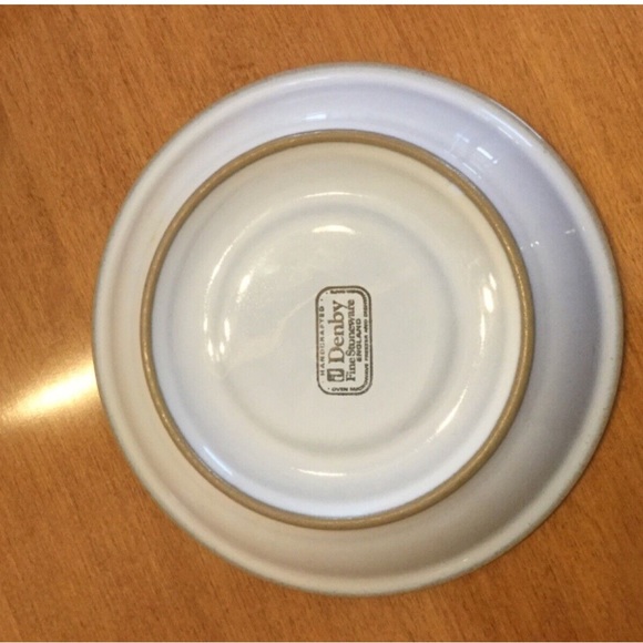 Vintage (1970s) Denby Castile (blue) orphaned stoneware saucer only (no cup) - Picture 2 of 3